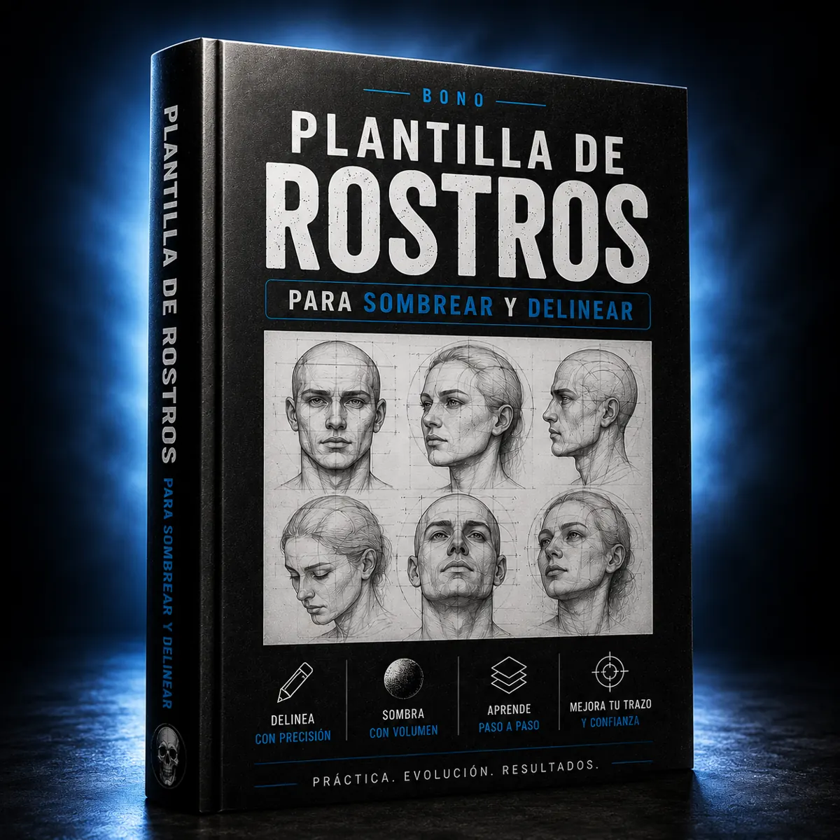 Pack de rostros para sombrear